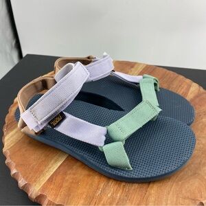 Teva Original Universal sport Sandals 1003987 OBML green purple orange Sz 6